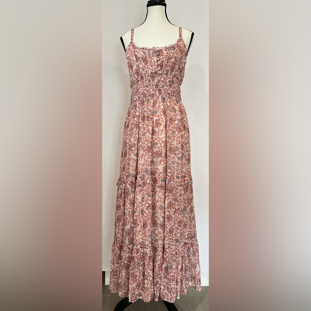 Rosebud Ruffled Midi Dress